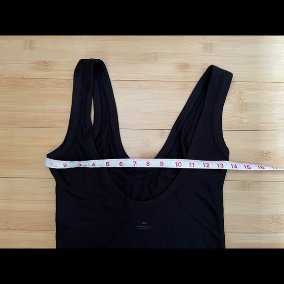 Uniqlo X Alexander Wang Ribbed Scoopneck Bodysuit Black Medium - Picture 4 of 6